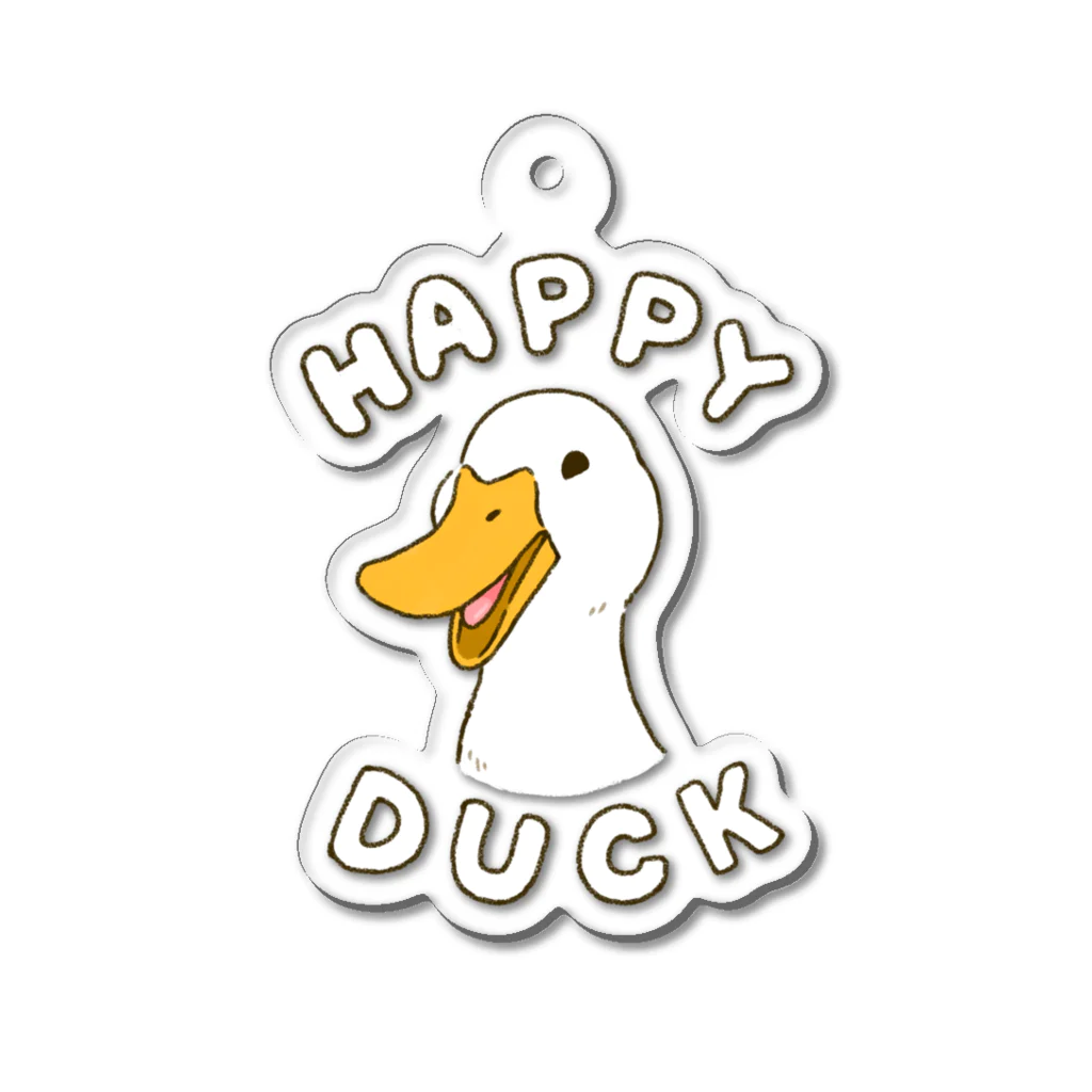 YouStoreのHappy Duck ハッピー・ダック Acrylic Key Chain