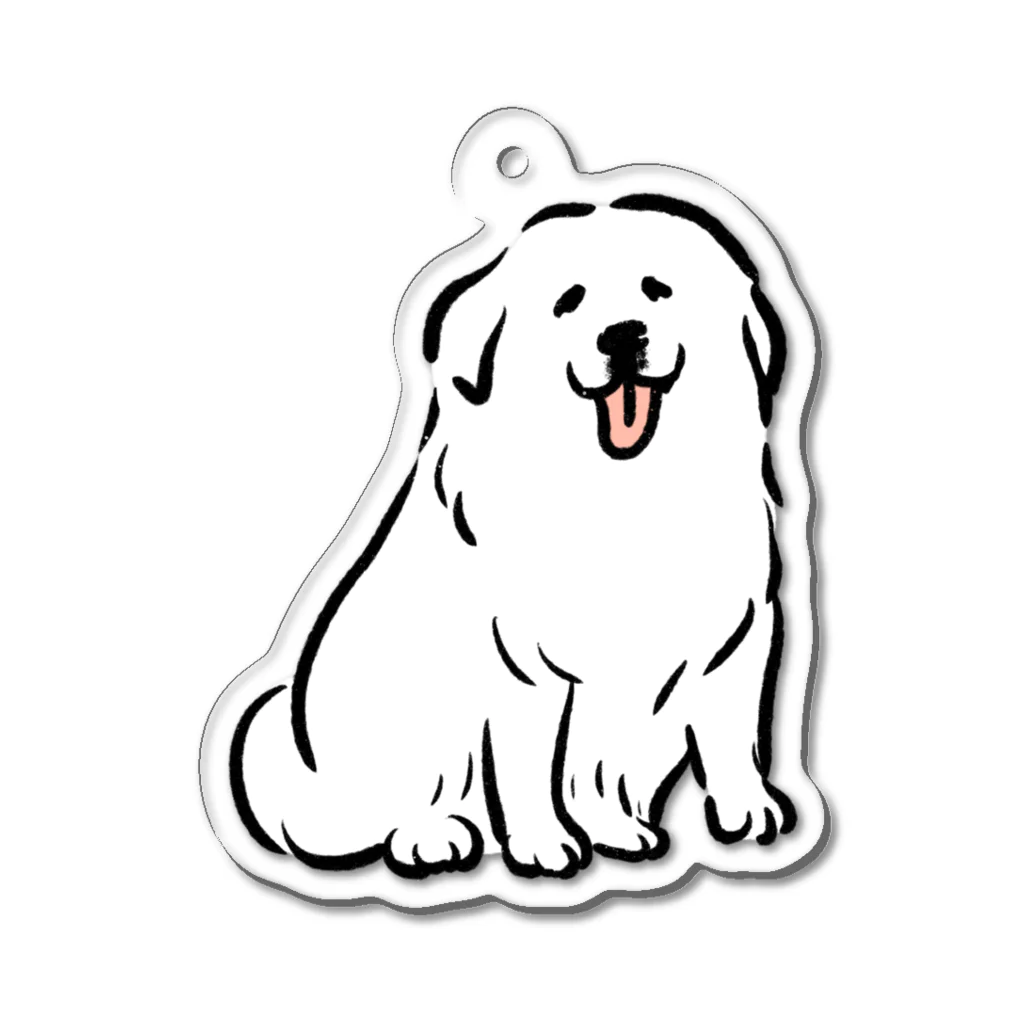 ぺろぺろぺろぺろ【せいこせんせい】のグレートピレニーズ【せいこせんせい】犬 Acrylic Key Chain