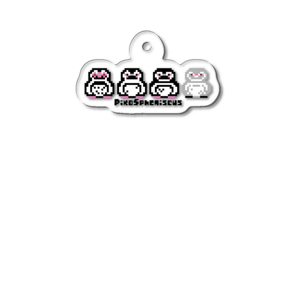 ヤママユ(ヤママユ・ペンギイナ)のピコスフェニスカス(よこ) Acrylic Key Chain