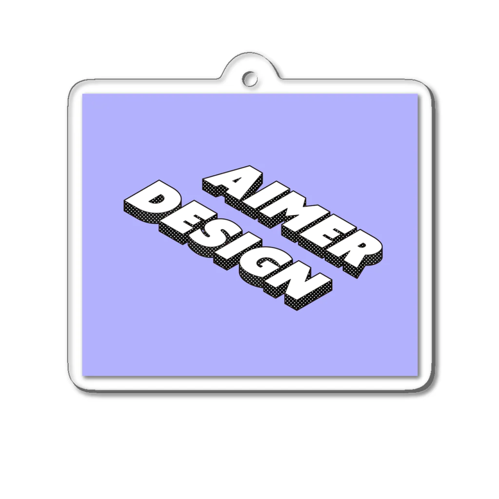 AimerDesignのAimerDesign ロゴ アクリルキーホルダー