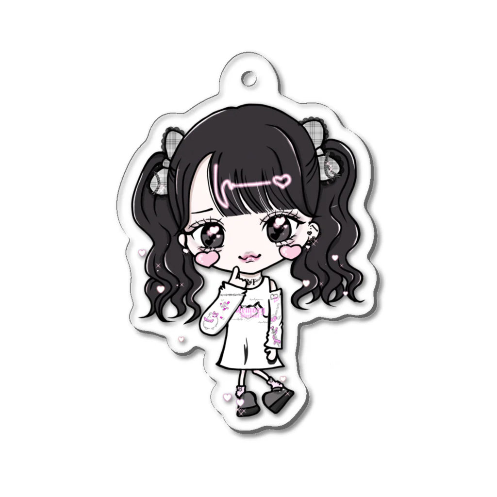 りほぴんくのりほぴイラストアクキー♡ Acrylic Key Chain