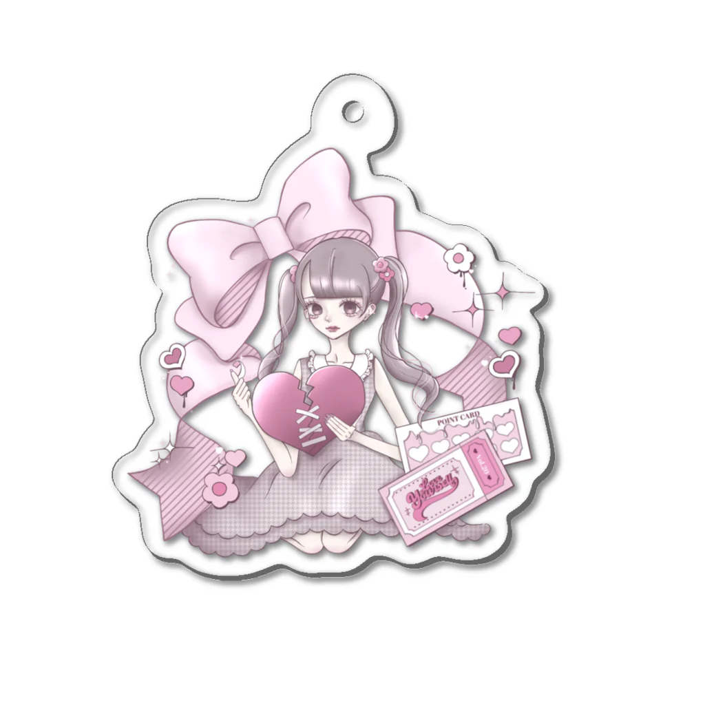 りほぴんくのりほぴイラストアクキー♡ Acrylic Key Chain