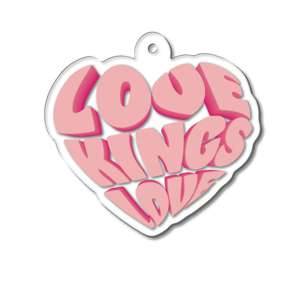 WAVY ONLINE SHOPのLOVE KINGS Acrylic Key Chain