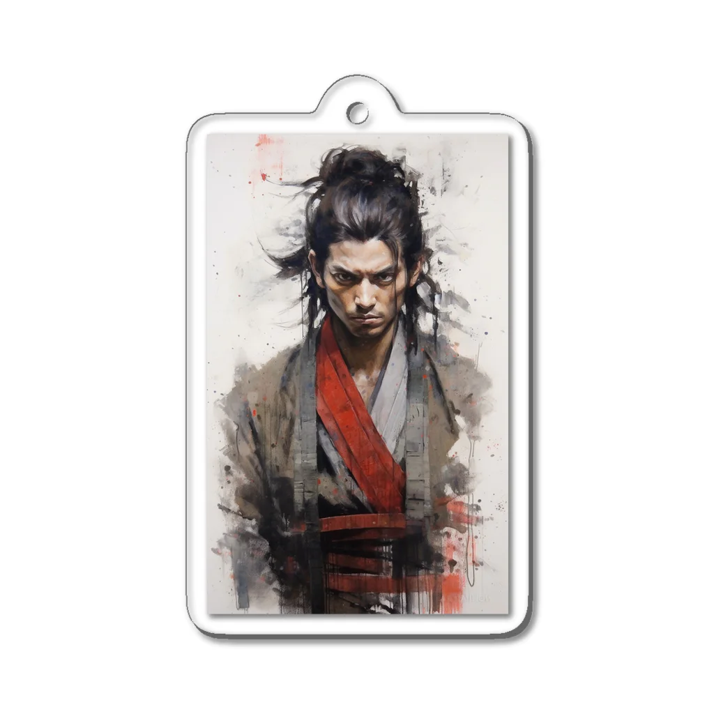 News US Suzuri Storeの侍 サムライアート 其の壱 Acrylic Key Chain