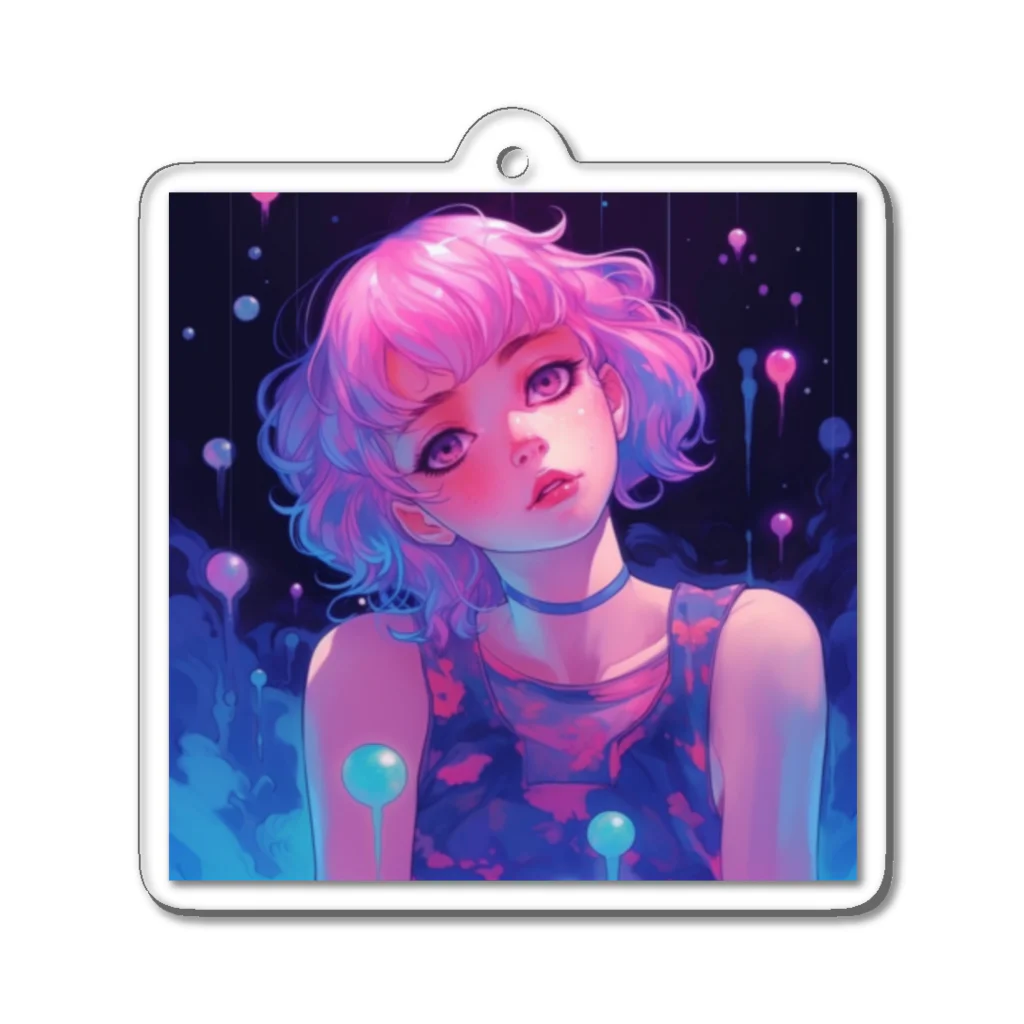 NEON CITYのネオンシティ シリーズ  サマーナイト Summer Night Acrylic Key Chain