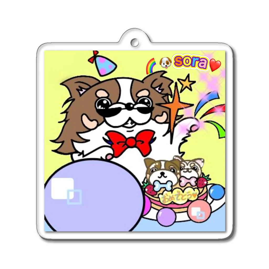 🌈🐶宇宙(sora)の部屋❤️の宇宙(sora)オリジナル Acrylic Key Chain