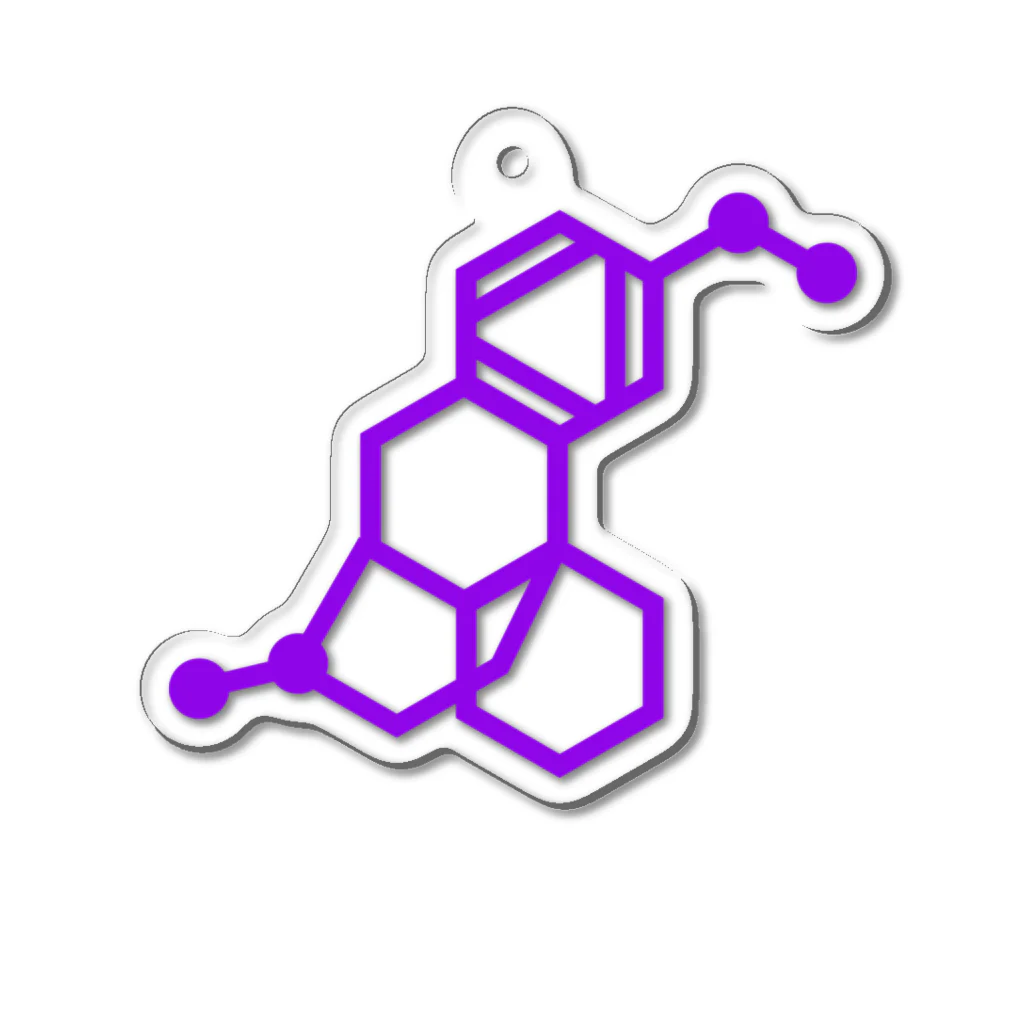 科学雑貨ScientiaのメジコンカラーのDXM アクリルキーホルダー