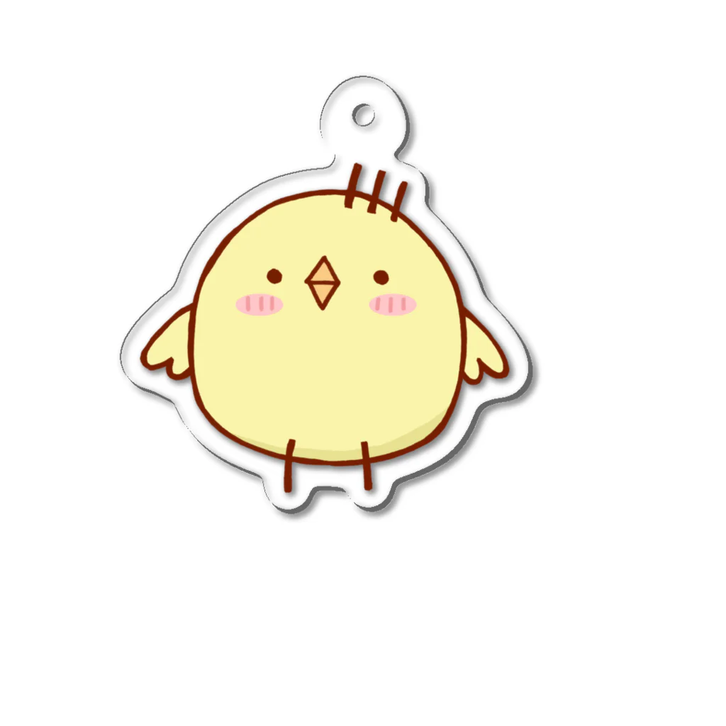 親鳥えぬのゆるいひよこ Acrylic Key Chain