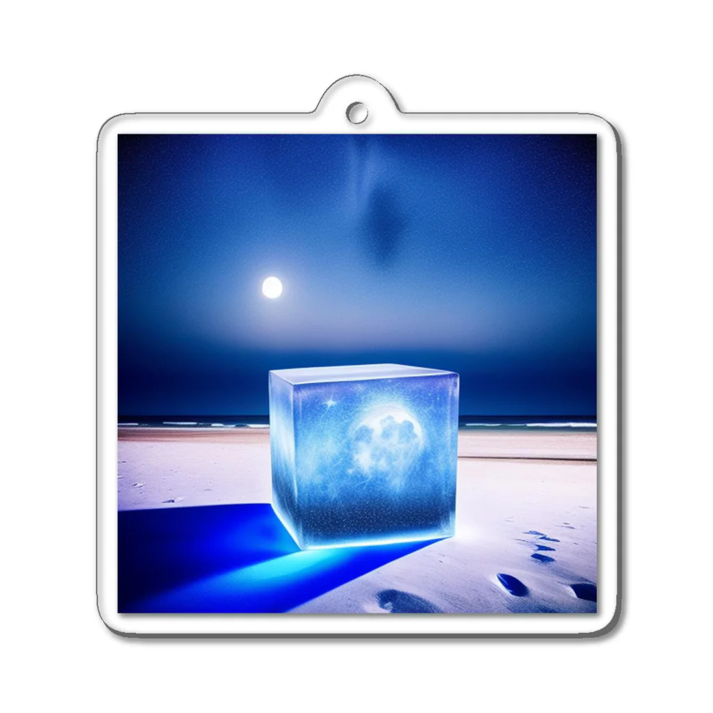 cube3のこの星を護り切ったcube（The cube that protected this planet） Acrylic Key Chain