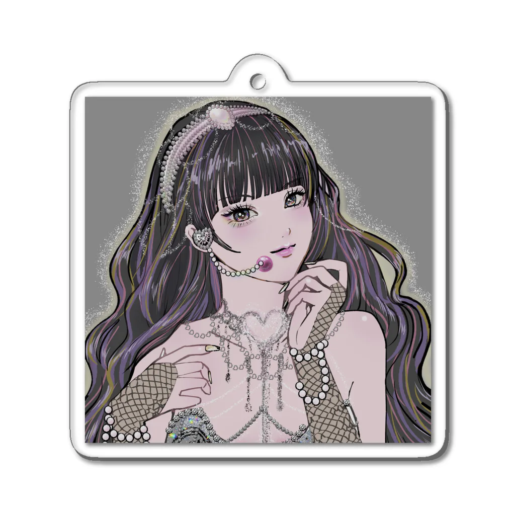 MIORI STOREのアイドルちゃん(黒) アクリルキーホルダー