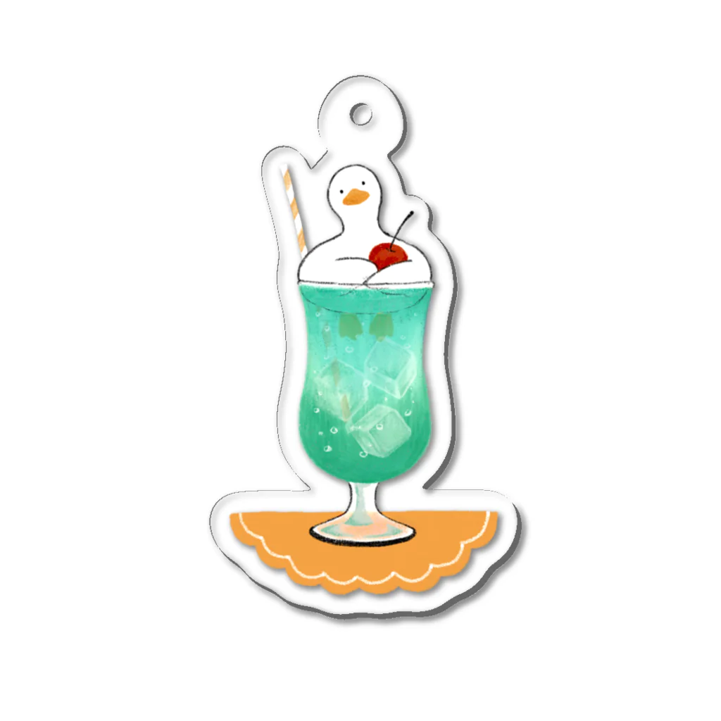 みさきのアヒルのメロンクリームソーダ Acrylic Key Chain