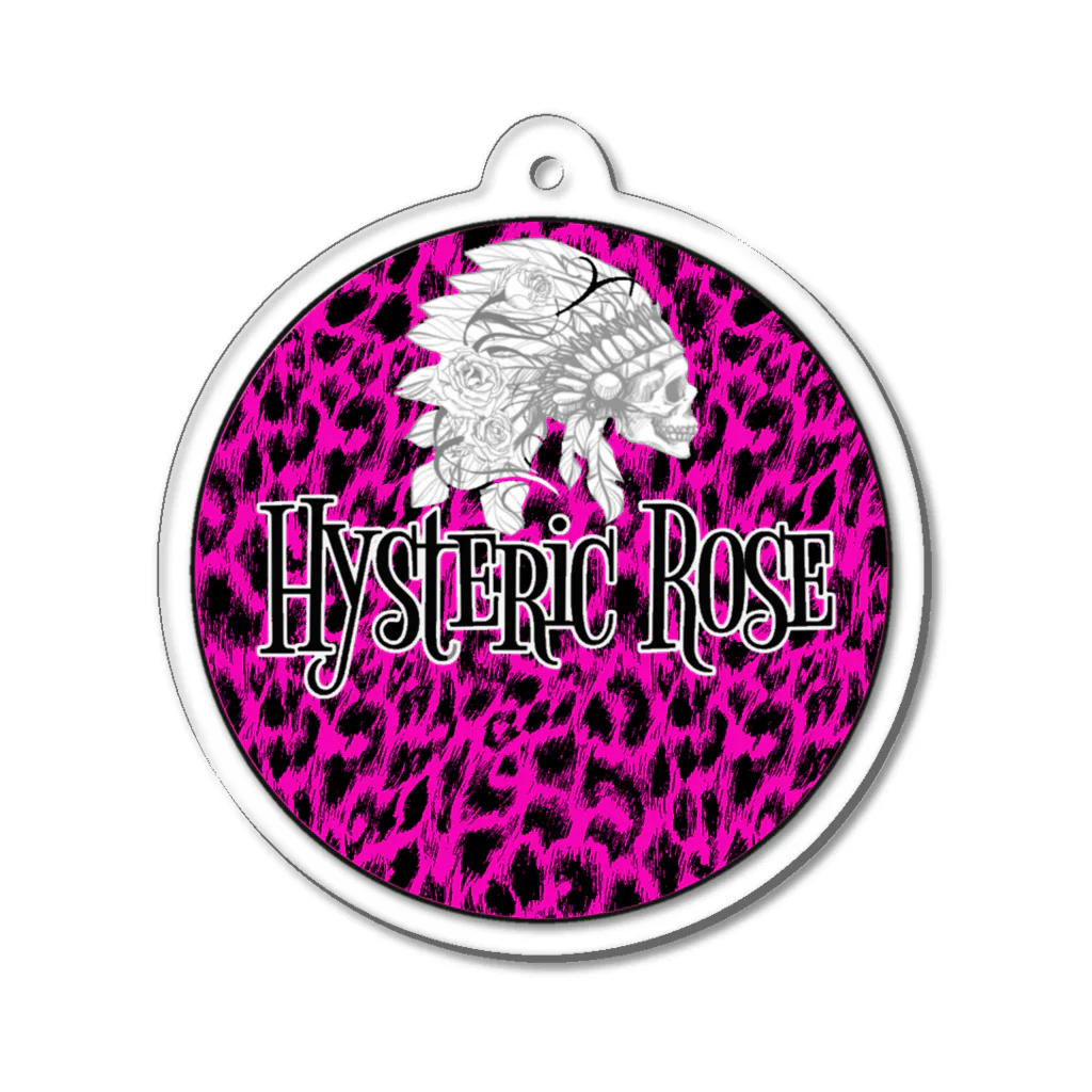 Bounty rose studio アパレルのHysteric roseバンドグッズ ピンク アクリルキーホルダー