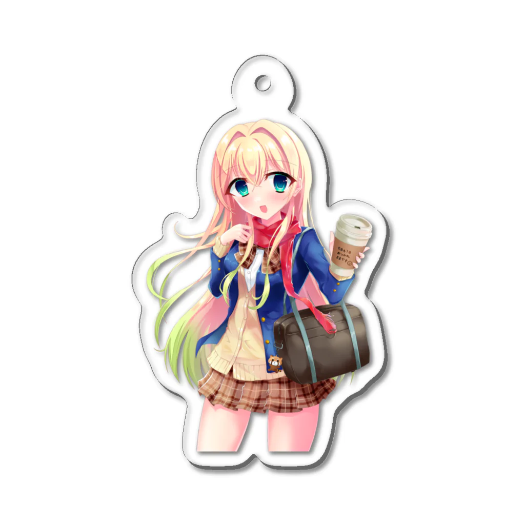 オレンジ相田のショップの吉田さん Acrylic Key Chain