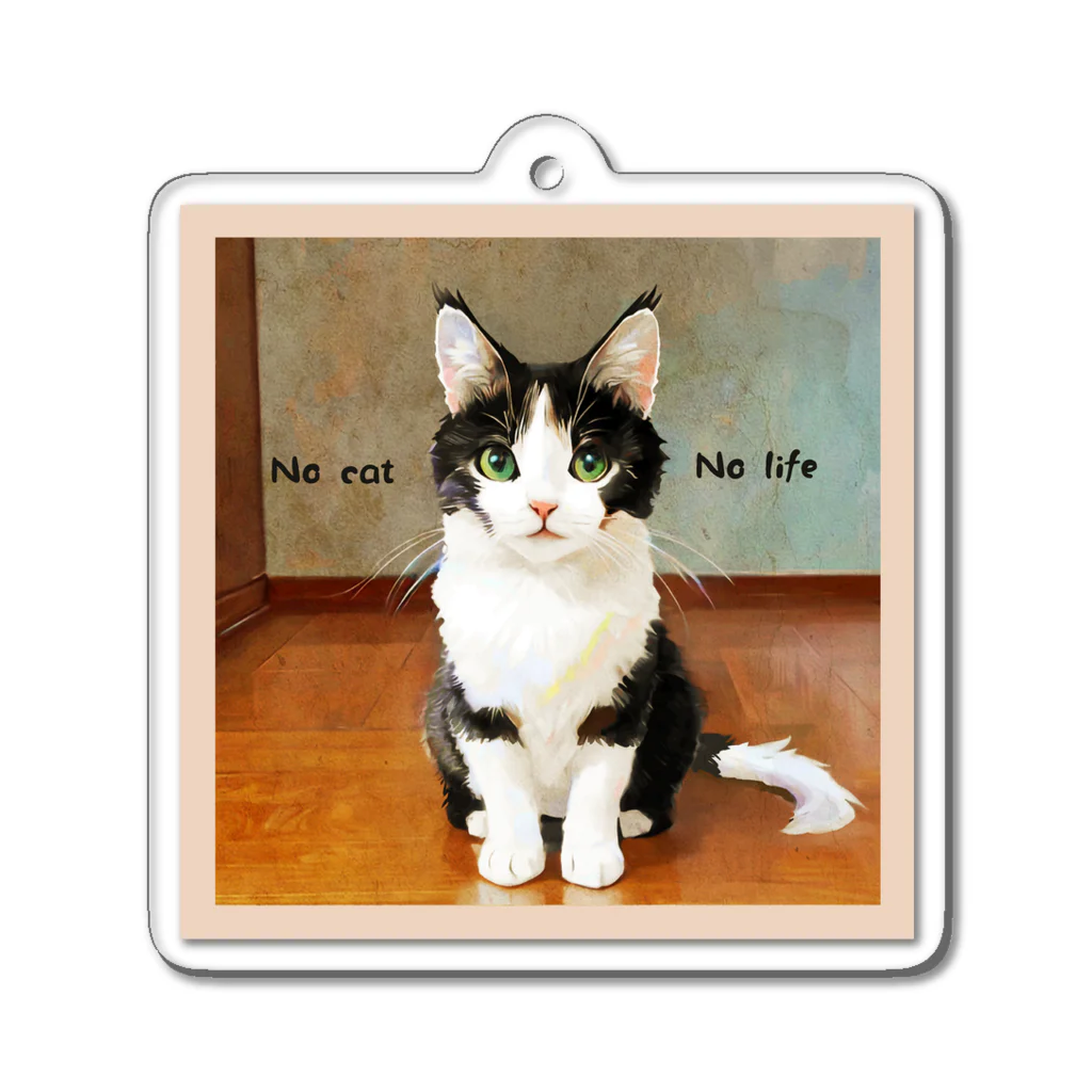 espogifu_ネコグッズのno cat no life Acrylic Key Chain