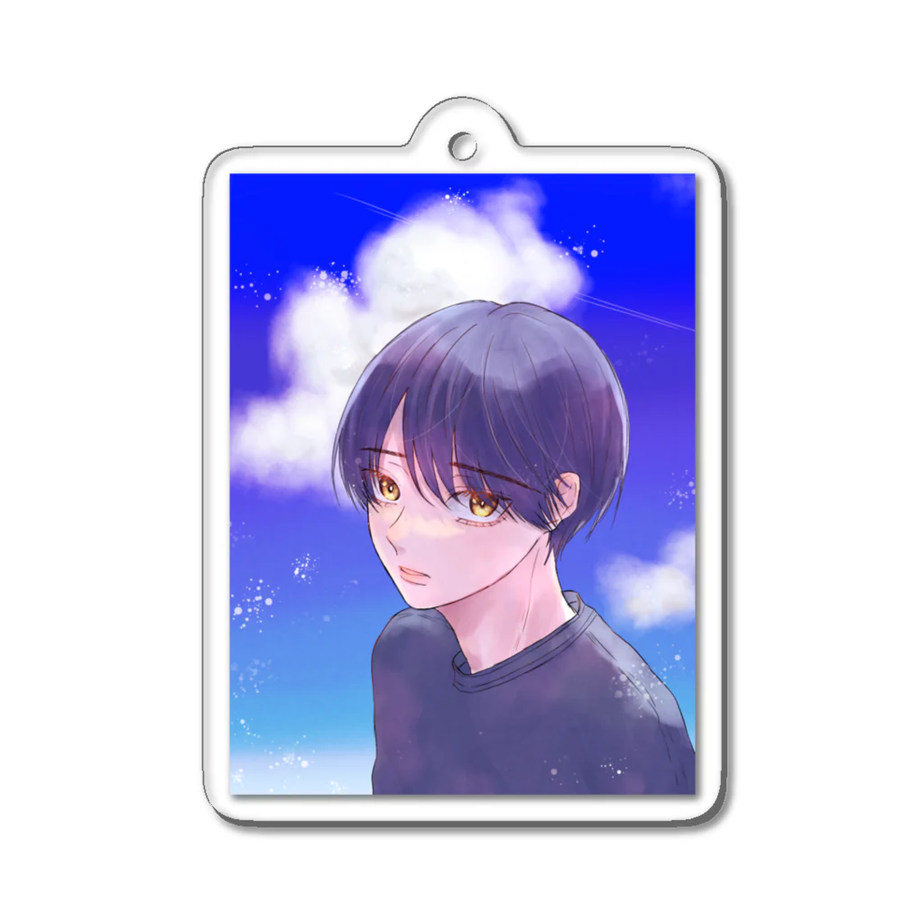 シアズハウスの青空の少年 Acrylic Key Chain