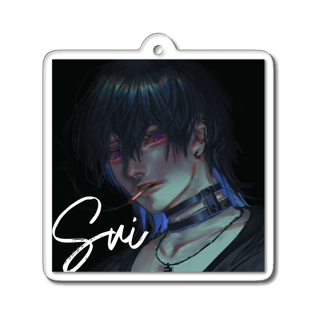 Sui/shopの酔狂　文字入り Acrylic Key Chain