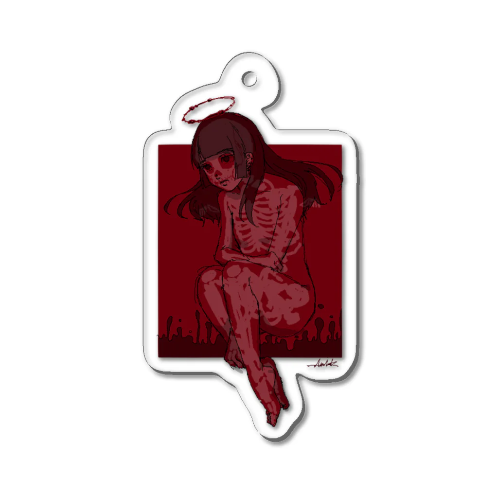 AMI KAIJIMAの透けてる skeleton Acrylic Key Chain