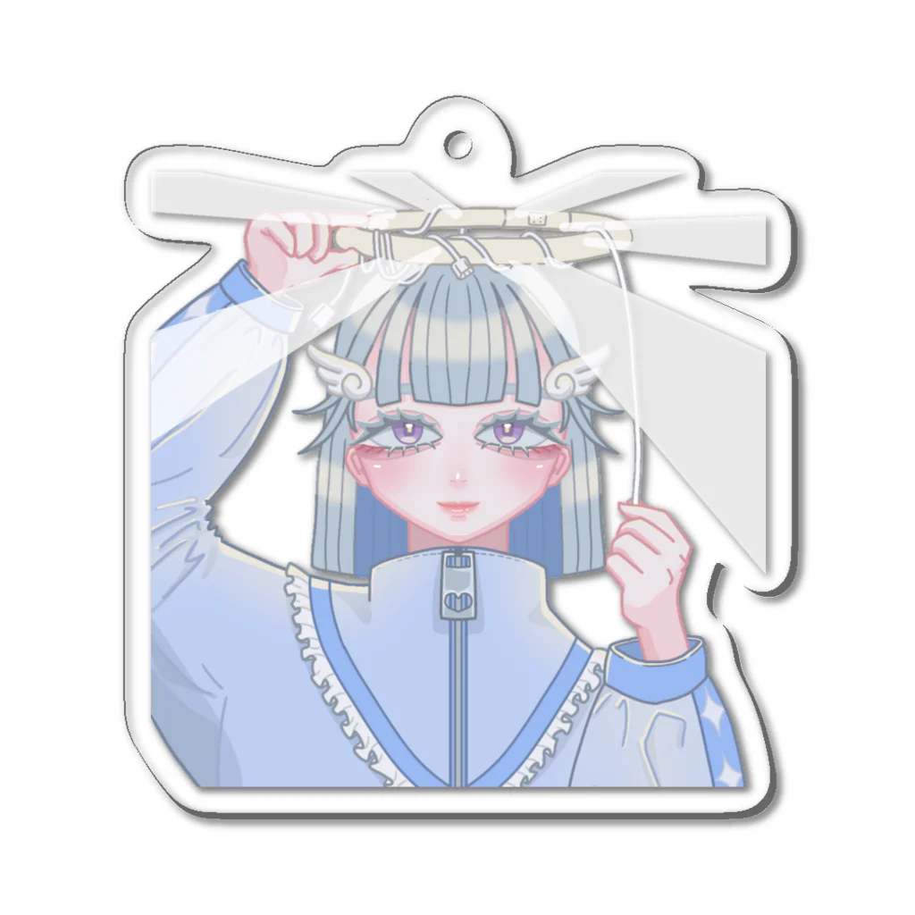 椚木の電球天使 Acrylic Key Chain