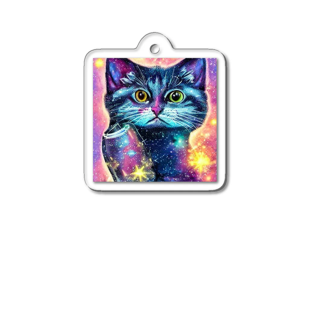 strange shopの宇宙猫 Acrylic Key Chain