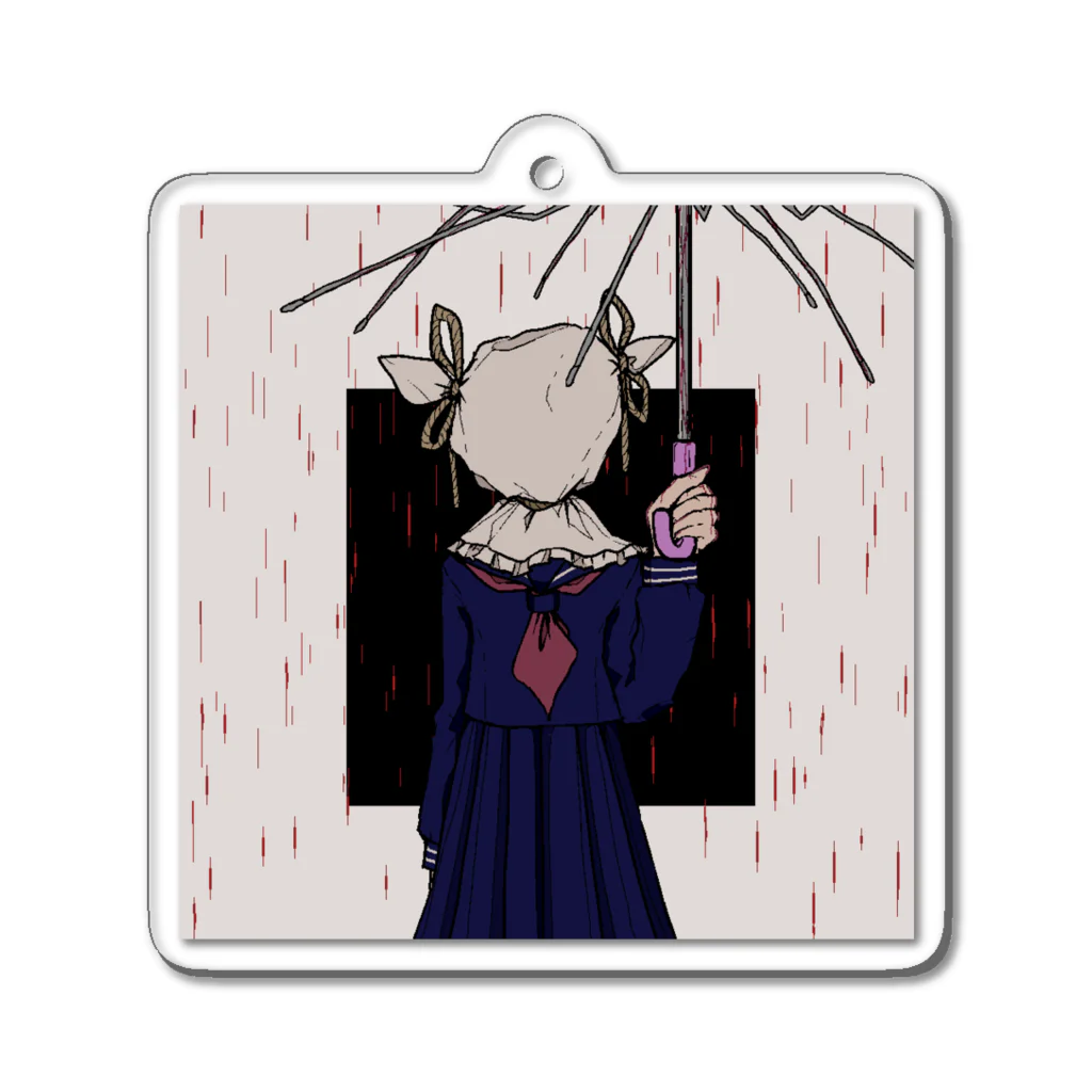 発光性O波gヰの[ぼたもち學園グッズ]天気ちゃん Acrylic Key Chain