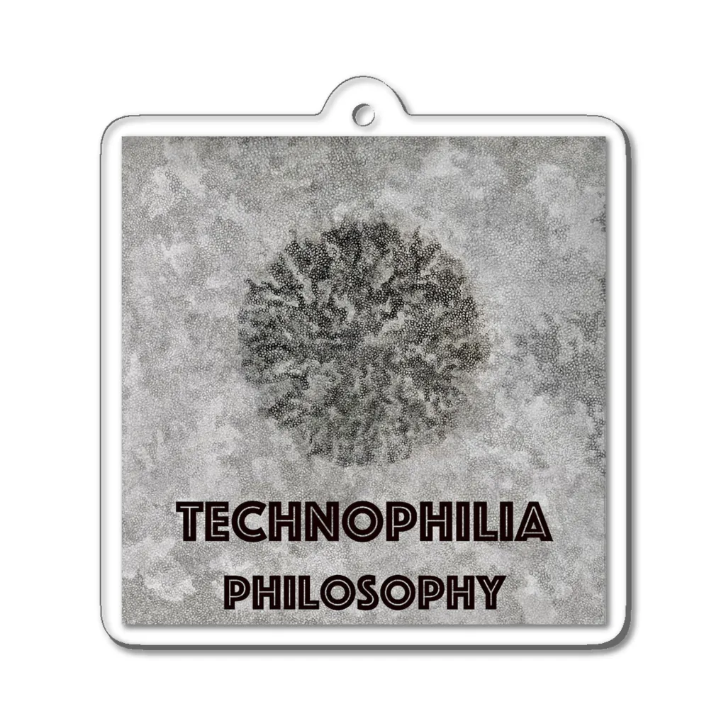 technophilia philosophyの鉛筆抽象画 アクリルキーホルダー