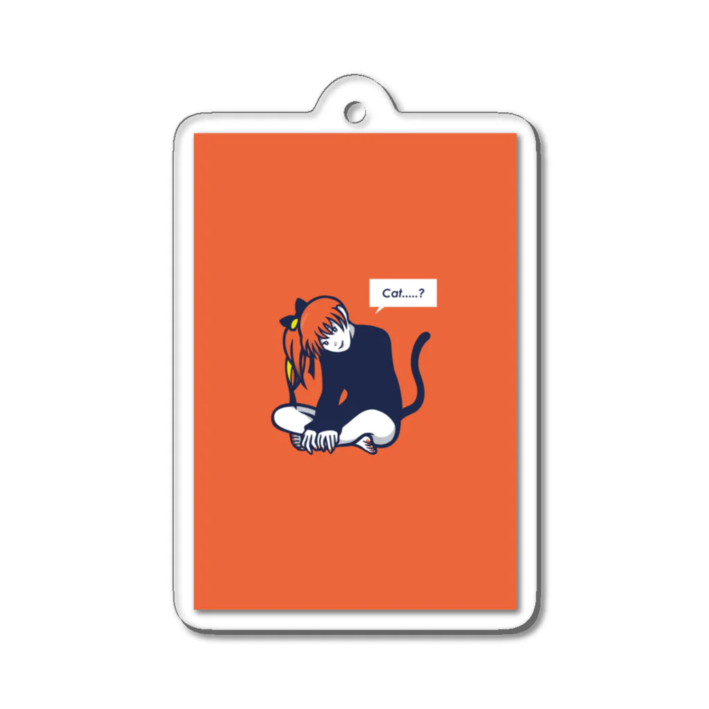 モナカのCat…..? Acrylic Key Chain