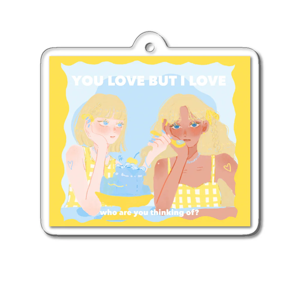 ガトーのイエローちゃん Acrylic Key Chain