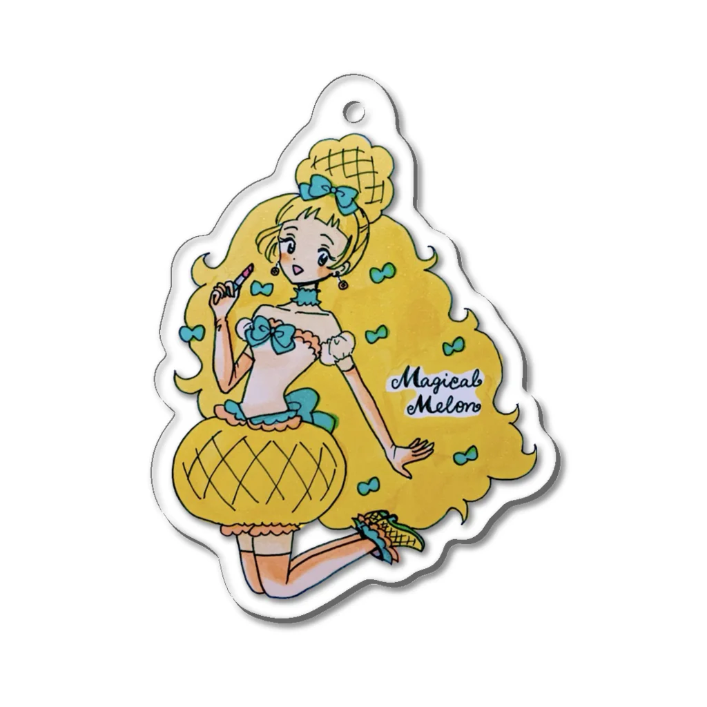 藍野ユメコのメロンパンの魔法少女 Acrylic Key Chain