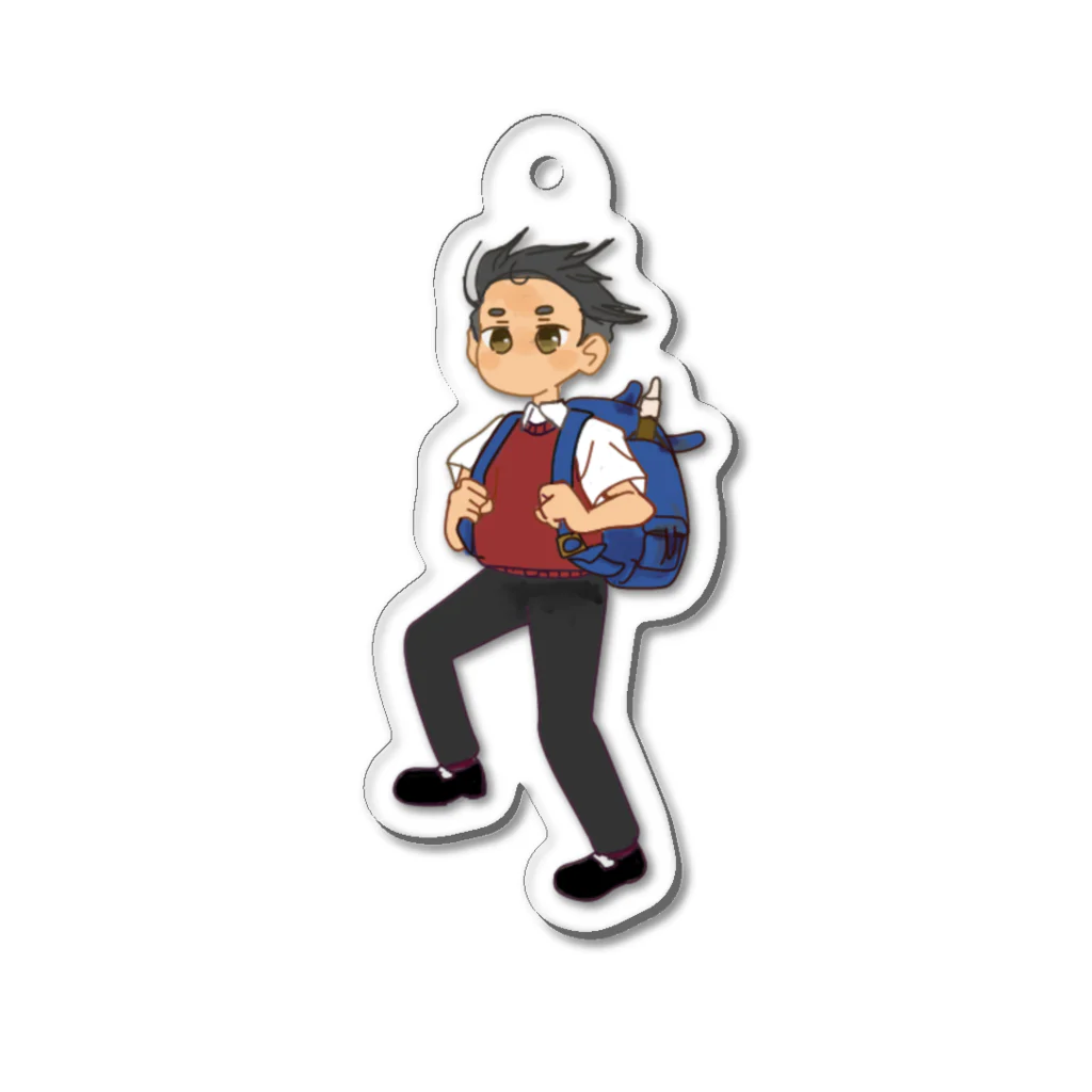 KENJI@LINEスタンプの強風オールバック？ Acrylic Key Chain