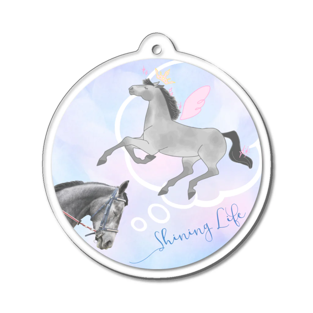 Loveuma. official shopのDreamin' Maihime. by Horse Support Center Acrylic Key Chain