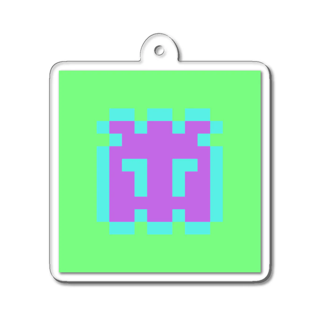 ᵗᵒˡᵘのPixelglyph #07946 Acrylic Key Chain