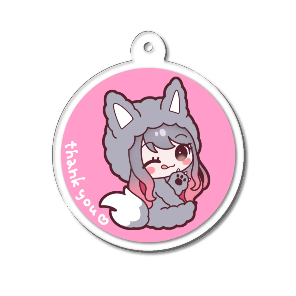 あやぱちのお店屋さんのちびぱち Acrylic Key Chain