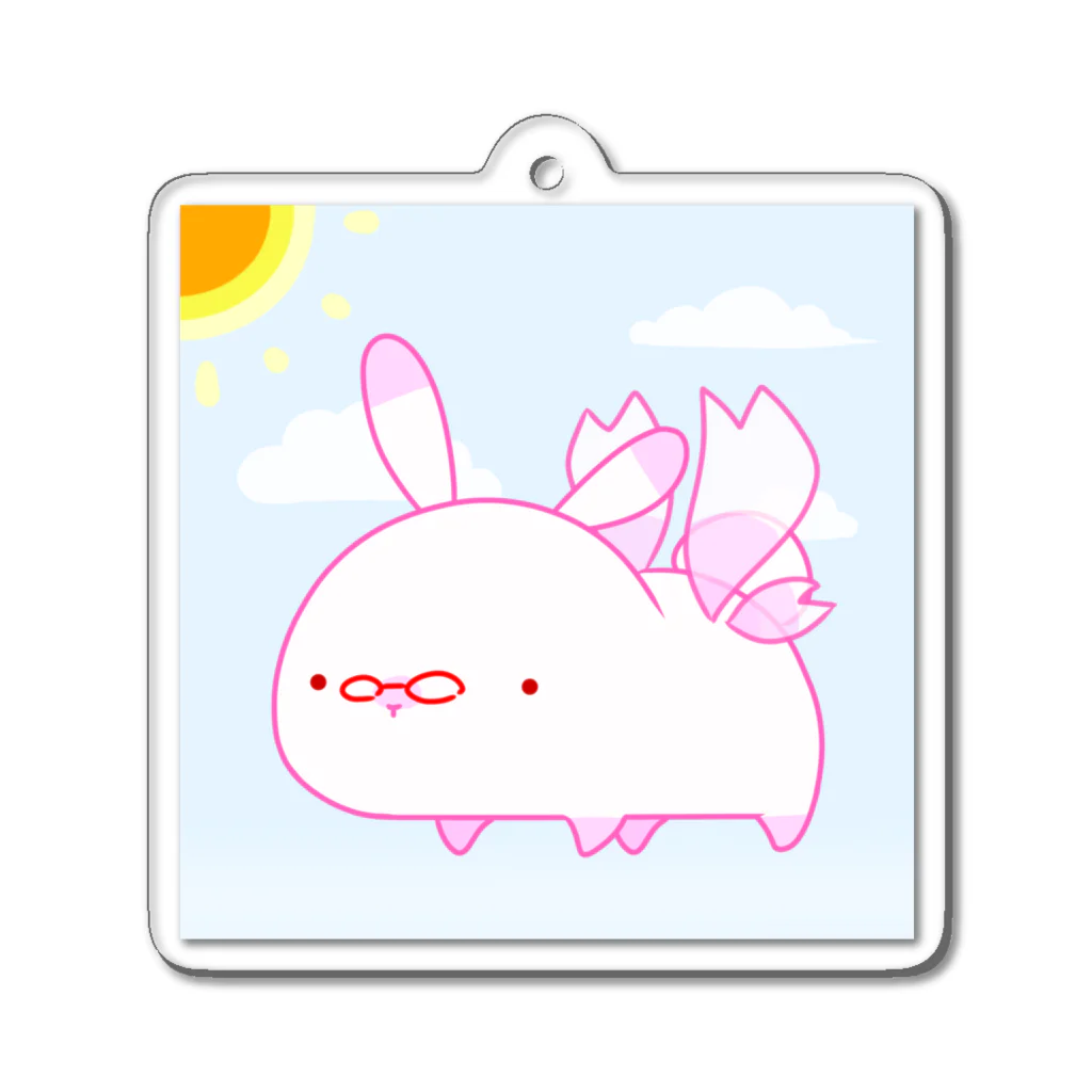 さくさくうさぎのｻｸﾗｳｻﾑｼ Acrylic Key Chain