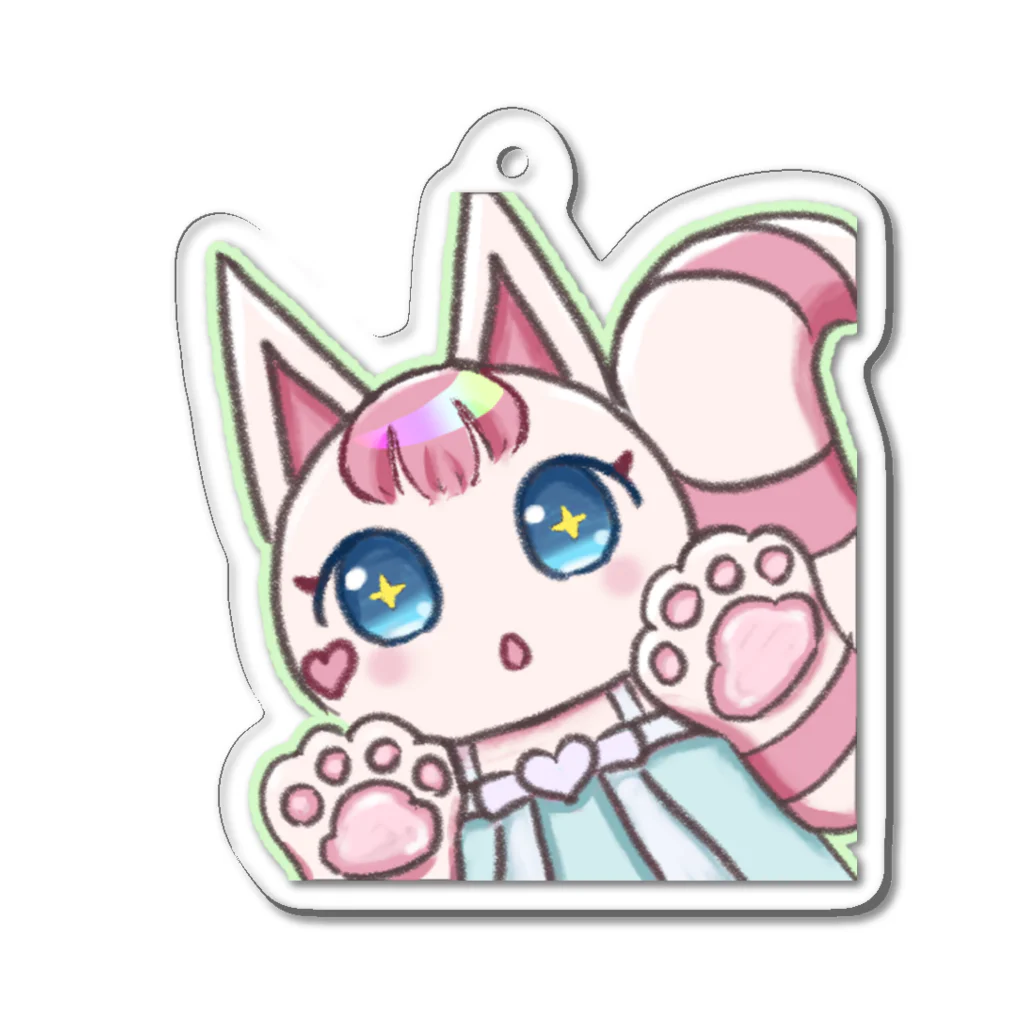 かしのねこのかしのねこ Acrylic Key Chain