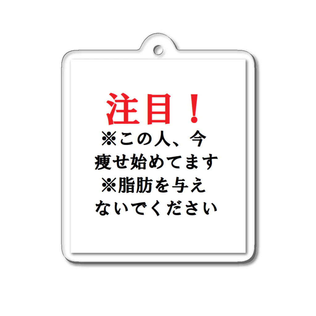 べるのへやの甘い蜜を与えるな！ アクリルキーホルダー