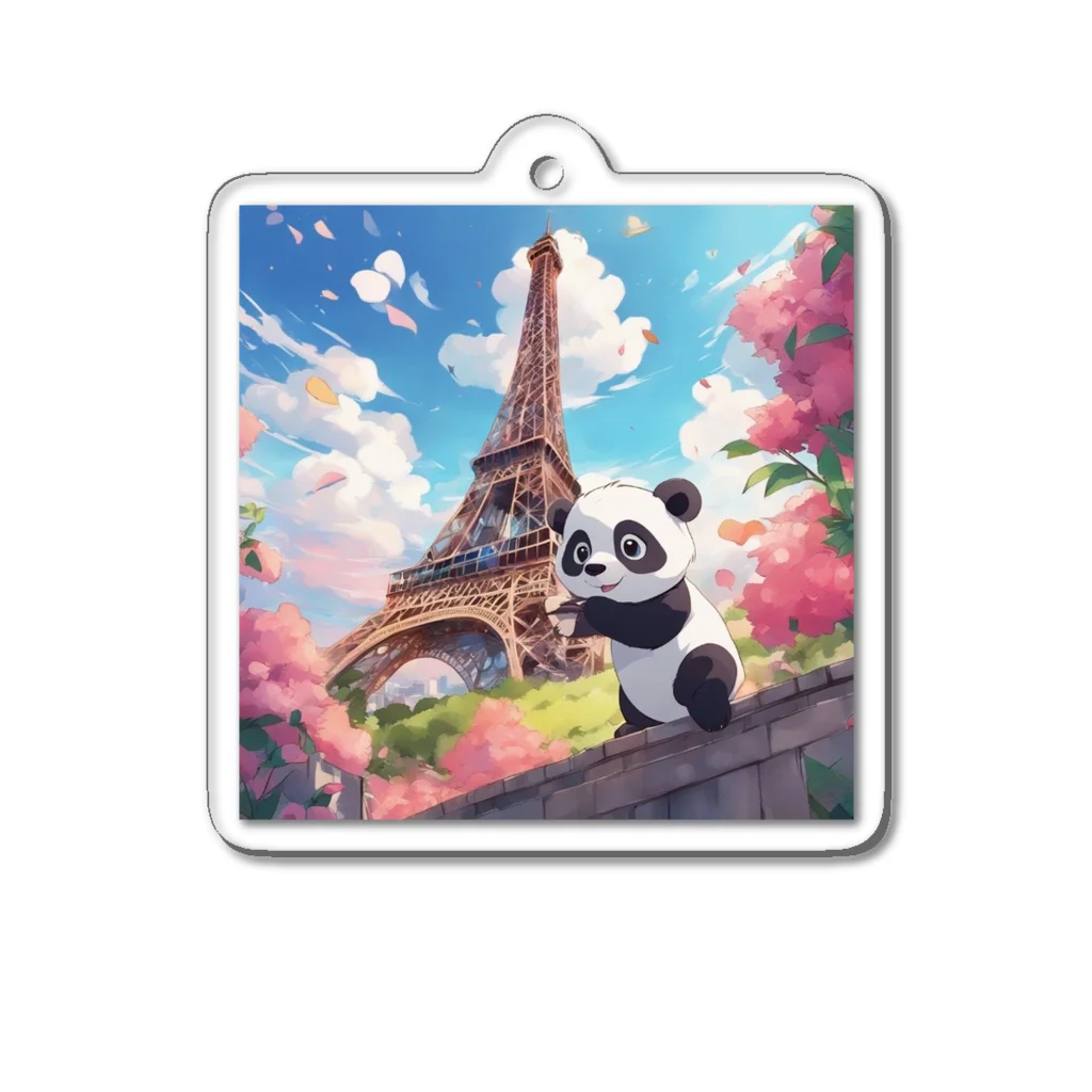 Cute-Animalsの【パリ旅行】パンダくん Acrylic Key Chain