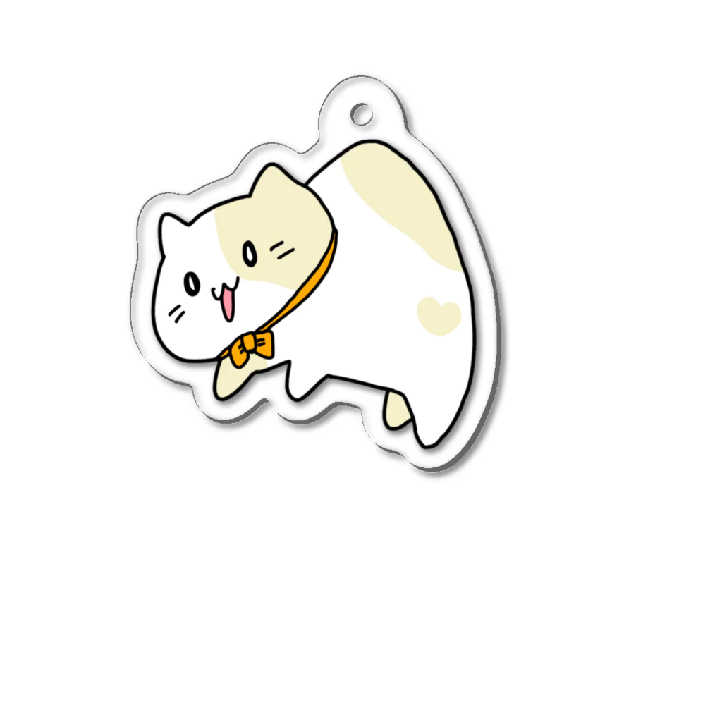 あすか一族の販売屋さんの吊られねこくん Acrylic Key Chain