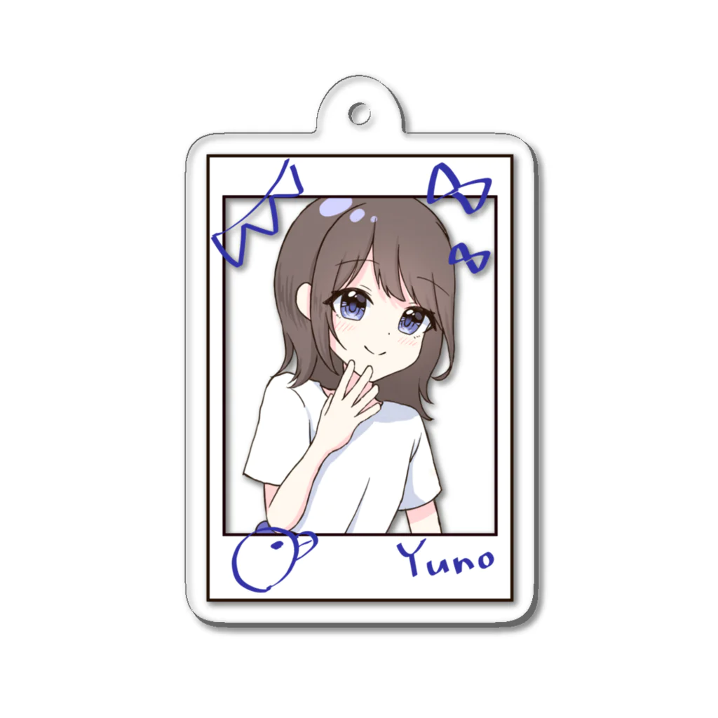 ∞lette OFFICIAL STOREの青照結乃　チェキ風 Acrylic Key Chain