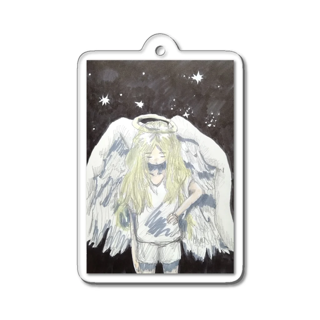 晴雨商店の天使02 Acrylic Key Chain