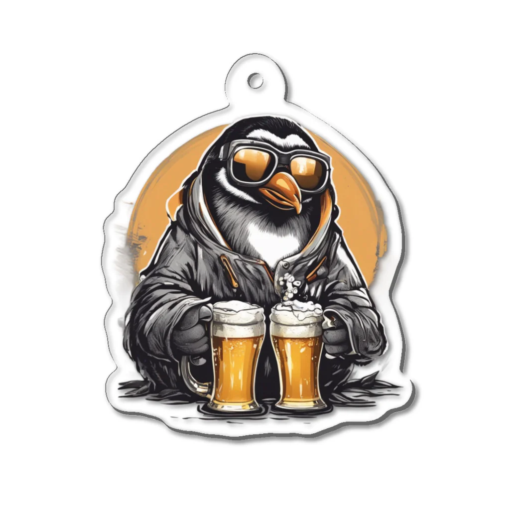 ペンギンスタイル_NKstyles2023のペンギン村の『ペンビール〜Penbeer〜』 Acrylic Key Chain