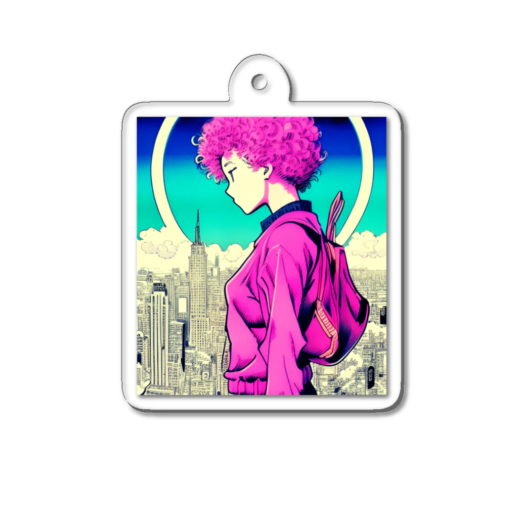 bowieの「２５時間目」 Acrylic Key Chain