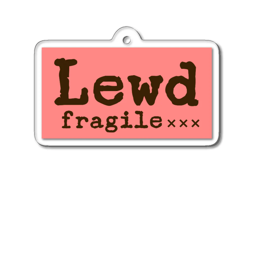 fragile×××のLewd Acrylic Key Chain