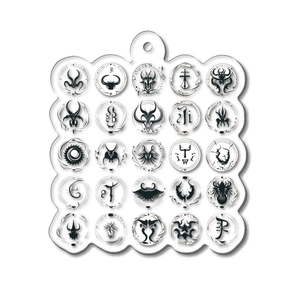 BunnyBloomのZodiac signs Acrylic Key Chain