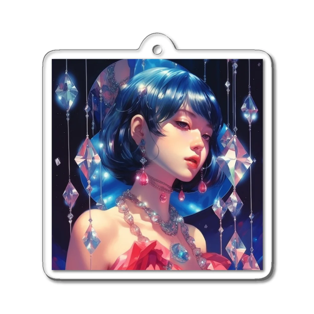 mushroomallowのCRYSTAL GIRL -A- Acrylic Key Chain