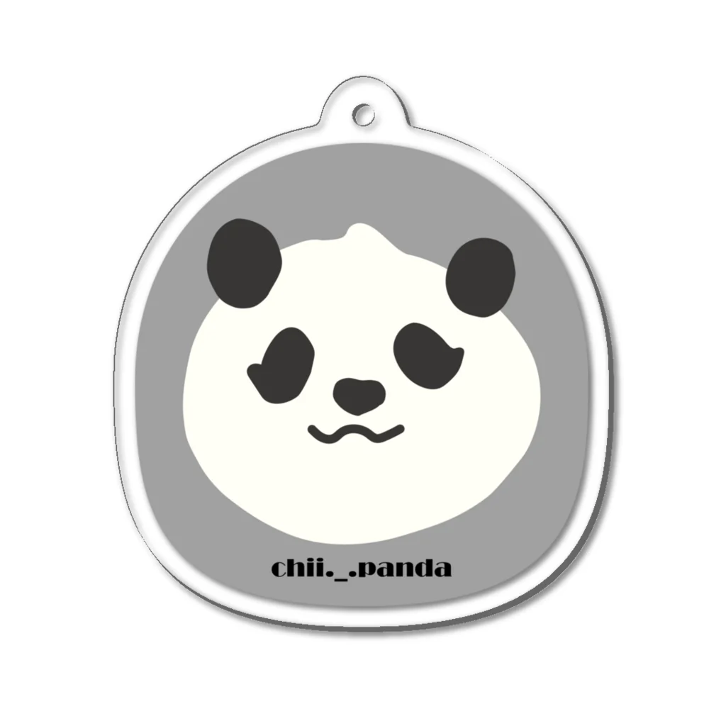 ちい🐼ぱんだのぴこんちゃん　ぐれー アクリルキーホルダー