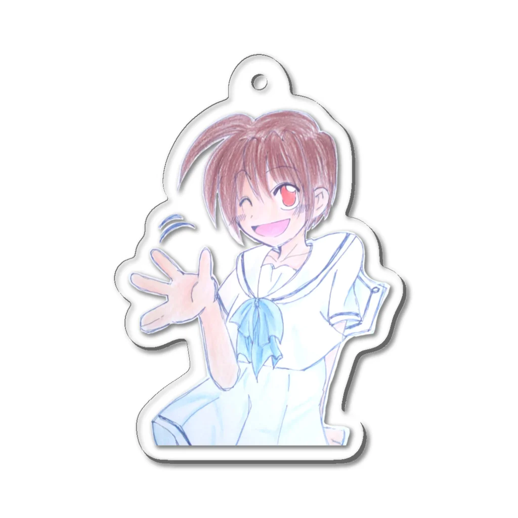 手描きおえかきのハロハロ Acrylic Key Chain