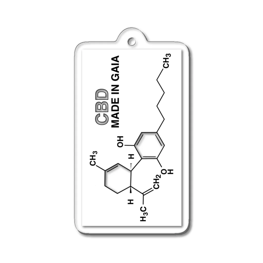 MADE IN GAIAの所持するCBD Acrylic Key Chain