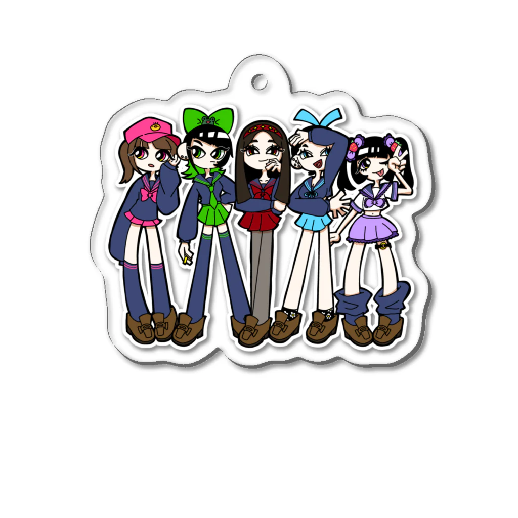 あおいそらのおみせの🐥🐸✨🔖🍓 Acrylic Key Chain