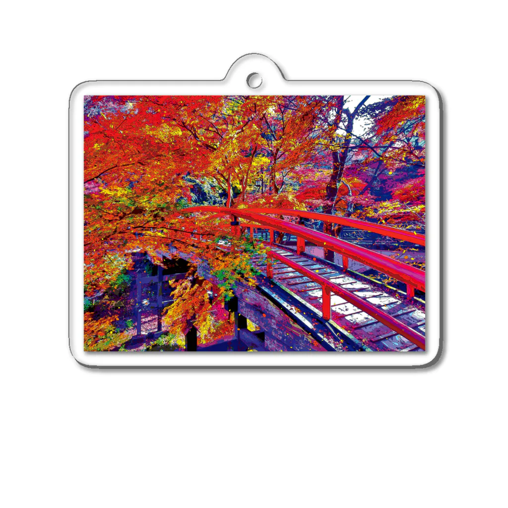 GALLERY misutawoの伊香保 河鹿橋の紅葉 Acrylic Key Chain