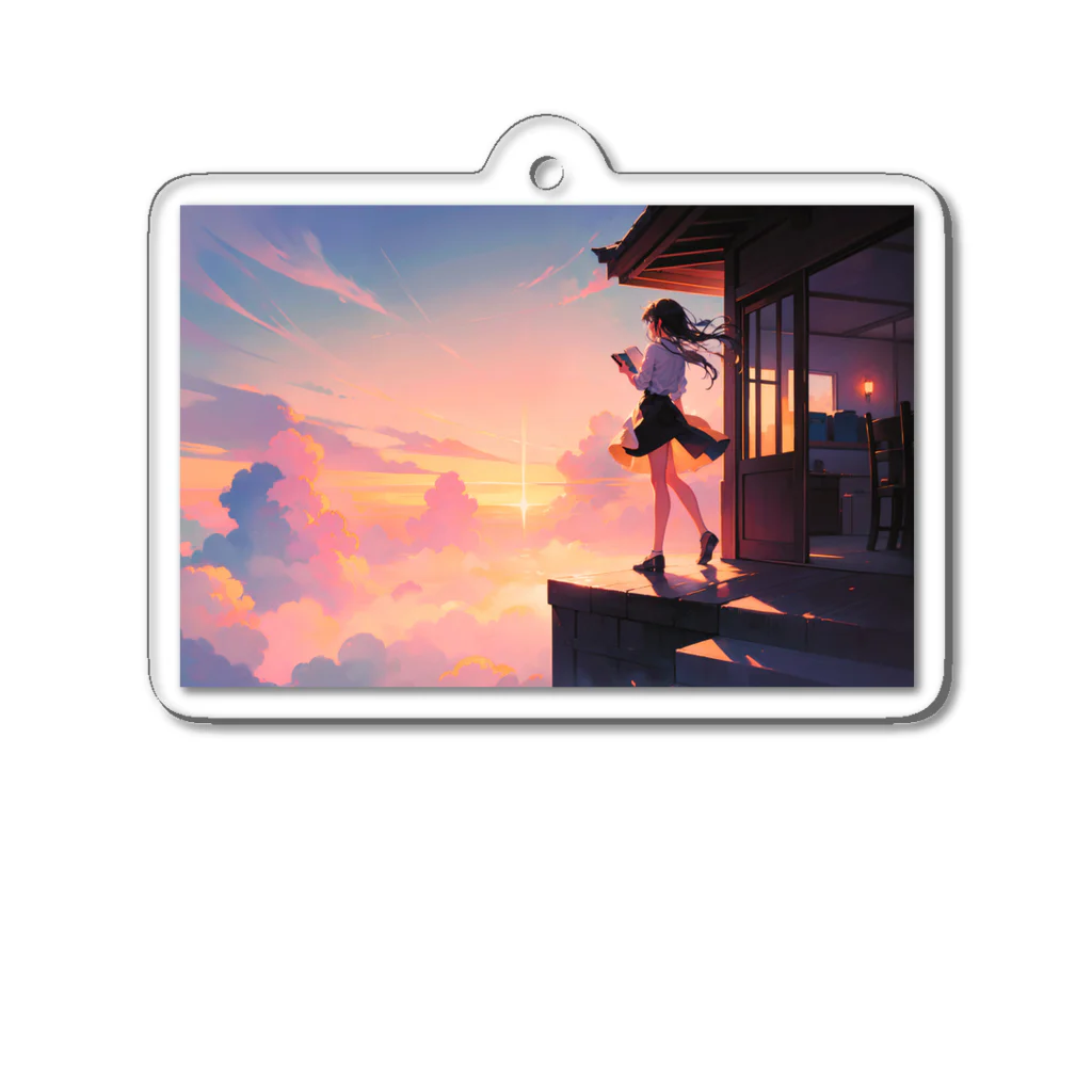 卯月なのかのTwilight Journey　〜黄昏に染まる世界の旅〜　No.2「第4の大洋」 Acrylic Key Chain